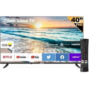 Televisor Exclusiv 40" FHD, Smart TV, E40V2FN, Linux (Garantía 24 meses)