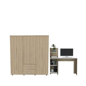 Combo Habitación Raziel, Closet + Escritorio