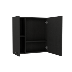 Gabinete de Baño Apolis, Chocolate, con puerta espejo y dos entrepaños para ubicar múltiples objetos