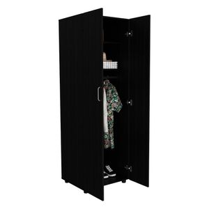 Closet Rayo, Wengue, con dos puertas y tubo en su interior ZF