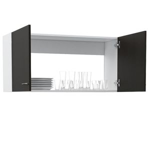 Gabinete Superior Cantabria, Blanco y Negro, ideal para espacio reducidos ZF
