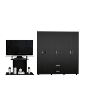 Combo Habitación Zafi, Closet + Mesa TV