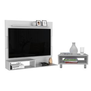 Combo Sala Bastian, Panel de Tv + Mesa de Centro