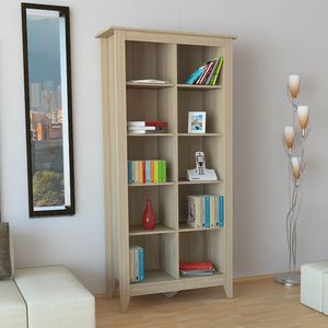 Biblioteca Sarume, Beige, con cinco entrepaños dobles