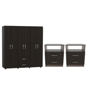 Combo Dormitorio Dex Closet + Mesa De Noche