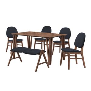 MESA COMEDOR CAMELIA - 4 SILLAS CAMELIA - BANCA COLON