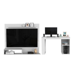 Combo Habitación Basil, Panel de Tv + Escritorio