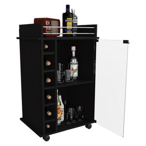 Bar Dukaty, Wengue, con rodachines para su fácil desplazamiento ZF