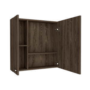 Gabinete de Baño Apolis, Wengue, con puerta espejo y dos entrepaños para ubicar múltiples objetos