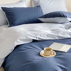 Duvet Bicolor Azul / Gris Claro