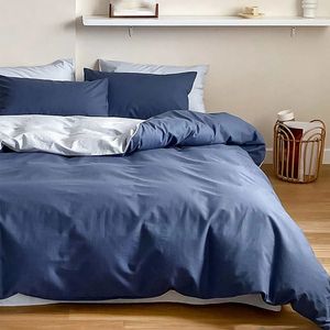 Duvet Bicolor Azul / Gris Claro