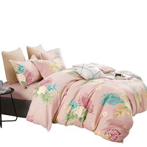 Funda Duvet Estampado Hojas En Rosa