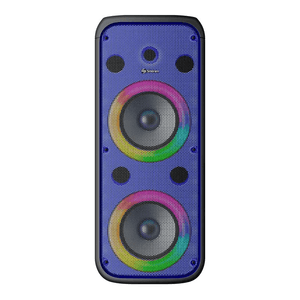 Parlante doble de 8" 600 W PMPO Bluetooth con batería recargable y luz LED Steren - BAF-2008RGB
