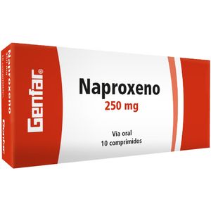 Genfar Naproxeno 250Mg Caja X 10 Comprimidos