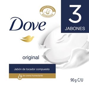 Oferta Jabón Dove en Barra Original 3 Und X 90g
