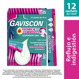 Gaviscon Doble Accion Menta X 12 Sachets