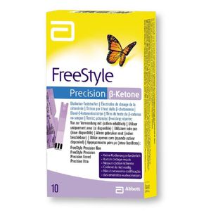Tiras Reactivas Cetona Freestyle Optium X 10Und
