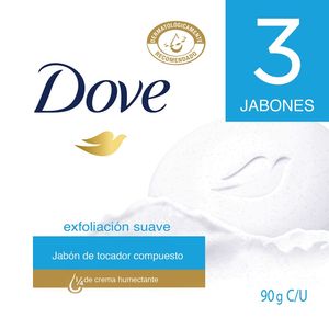 Oferta Jabón Dove en Barra Exfoliación 3Und X 90g