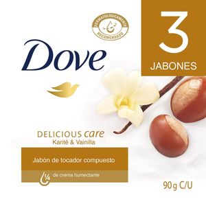 Oferta Jabón Dove en Barra Karité 3Und X 90g