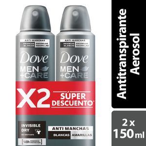 Oferta Desodorante Dove Aerosol Invisible Dry 2Und X 89g