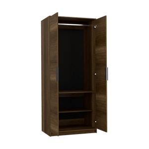 Closet Wesley, Cobre y Wengue, diseño moderno con combinación de colores