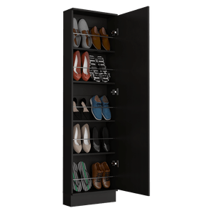 Mueble Auxiliar Zapatero Leto, Wengue, con amplio espacio de almacenamiento TH