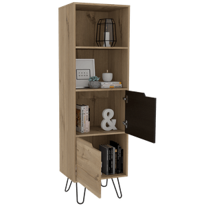 Biblioteca Cleo, Cafe Claro y Wengue, Con Variedad de Entrepaños