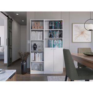 Combo de Bibliotecas Home Eco, Blanco, Incluye Dos Bibliotecas