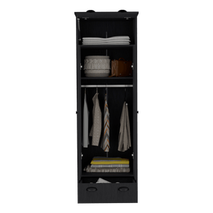Closet Denis, Wengue, con dos puertas batientes y dos cajones ZF