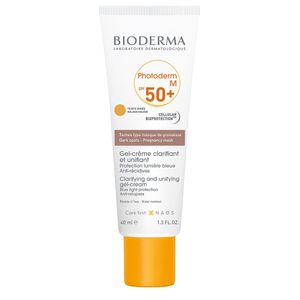 Protector Solar Para Las Manchas Asociadas Al Embarazo Bioderma Photoderm M Spf50+ Tono Dorado X 40ml