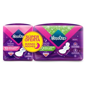 Oferta Toallas Higienicas Buenas Noches X 10 + 10Und