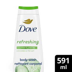 Jabón Líquido Dove Body Wash Go Fresh Pepino 591ml