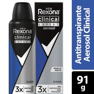 Desodorante Rexona Aerosol para Hombre Clinical Expert 91g