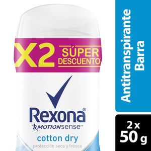 Oferta Desodorante Rexona En Barra Mujer Wo Para Hombre Cotton 2Und X 50g