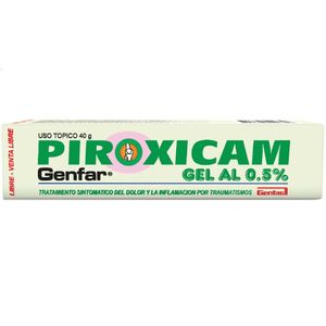 Genfar Piroxicam Gel 0.5% Tubo X 40G