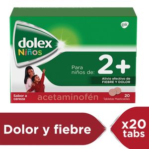 Dolex Niños 100mg X 20 Tabletas Masticables