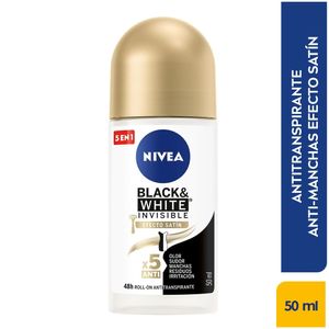 Desodorante Roll On Nivea Black & White Satin X 50Ml
