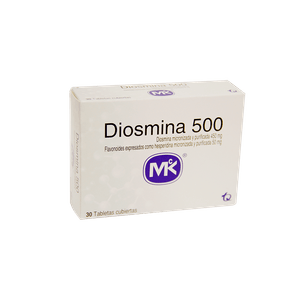 Diosmina Mk 500Mg Caja X 30 Tabletas Cubiertas