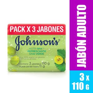 Jabon Johnsons Uva Verde 110G X 3Und