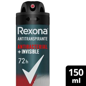 Desodorante Rexona Aerosol Antibacterial Invisible 150ml