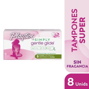 Tampones Playtex Simply Gentle Glyde Super X 8und