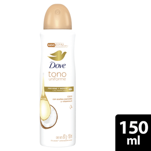 Desodorante Antitranspirante Dove Aerosol Clear Tone/Coco 89g