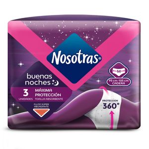 Toallas Higienicas Nosotras Buenas Noches Talla M X 3Und
