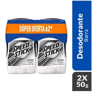 Desodorante Antitranspirante Hombre Speed Stick Classic Barra 2  X 50g