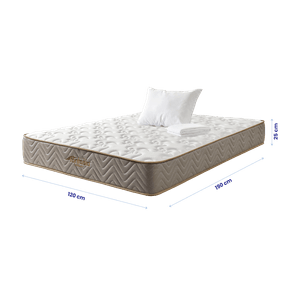 Colchón Semidoble Litium 120x190+1 Almohada+Protector de Colchón