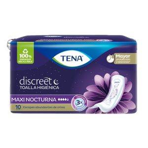 Toallas Higienicas Tena Discreet Maxi Nocturno X 10Und