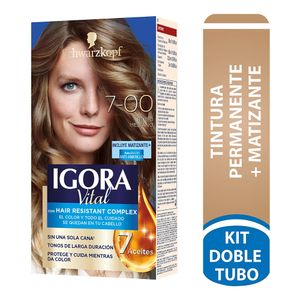 Tinte Igora Vital Permanente 7-00 Rubio Mediano Dt