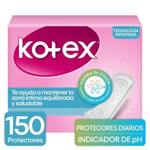Protectores Diarios Kotex Indicador Ph X 150Und