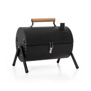Barril Parrilla Carbón Portátil - Asador Barbacoa Con Chimenea