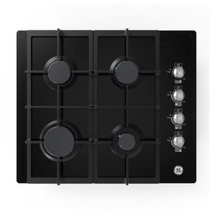 Cubierta de Empotre a Gas 60 cm Vidrio Negro GE Appliances - CGG6020V1